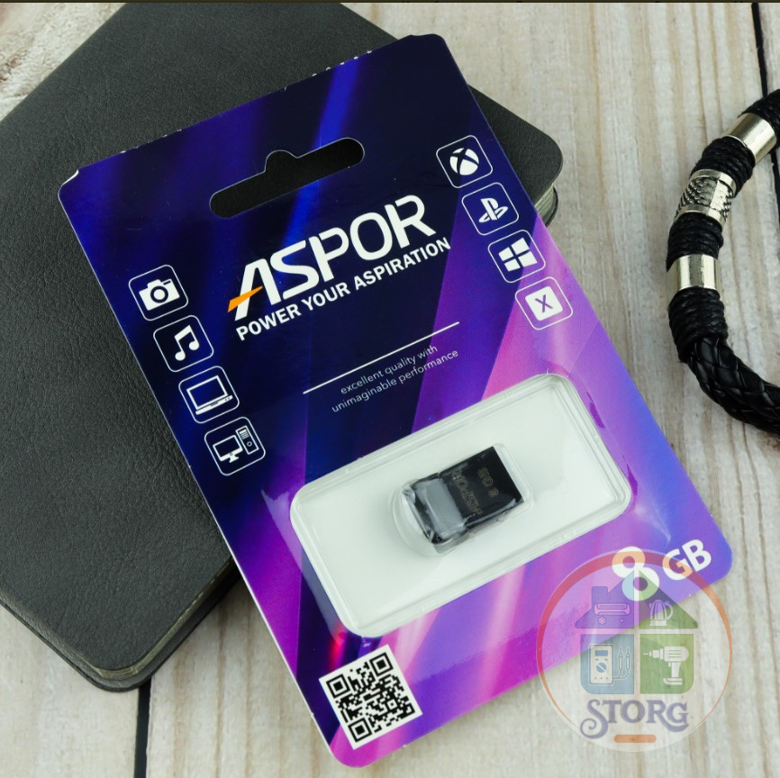 Flash Drive 8G USB  2.0 Aspor PK_TG120 нано