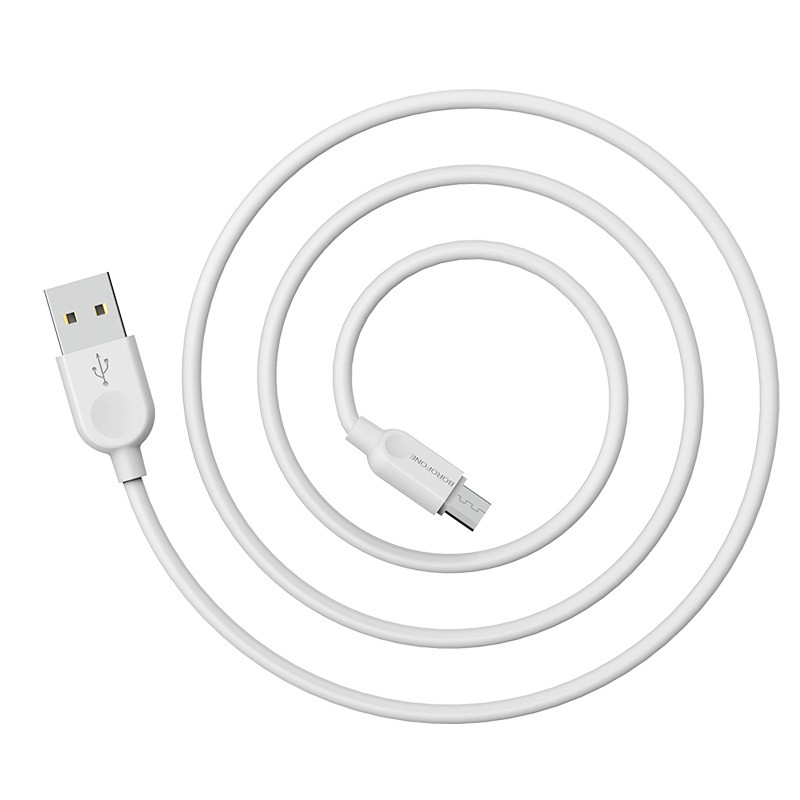 USB кабель BOROFONE BX14 LinkJet USB Cable Micro(L=1M) (white)