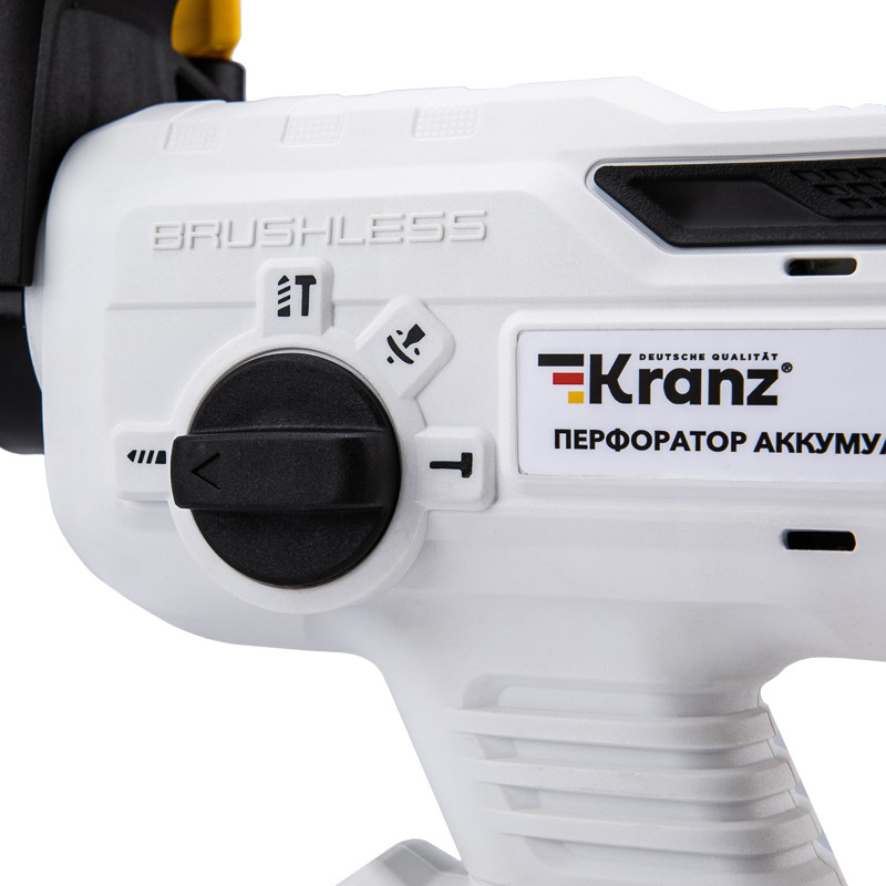 Перфоратор аккумуляторный KRANZ, SDS-plus, 2,2Дж, 1акк. х 4Ач, в кейсе