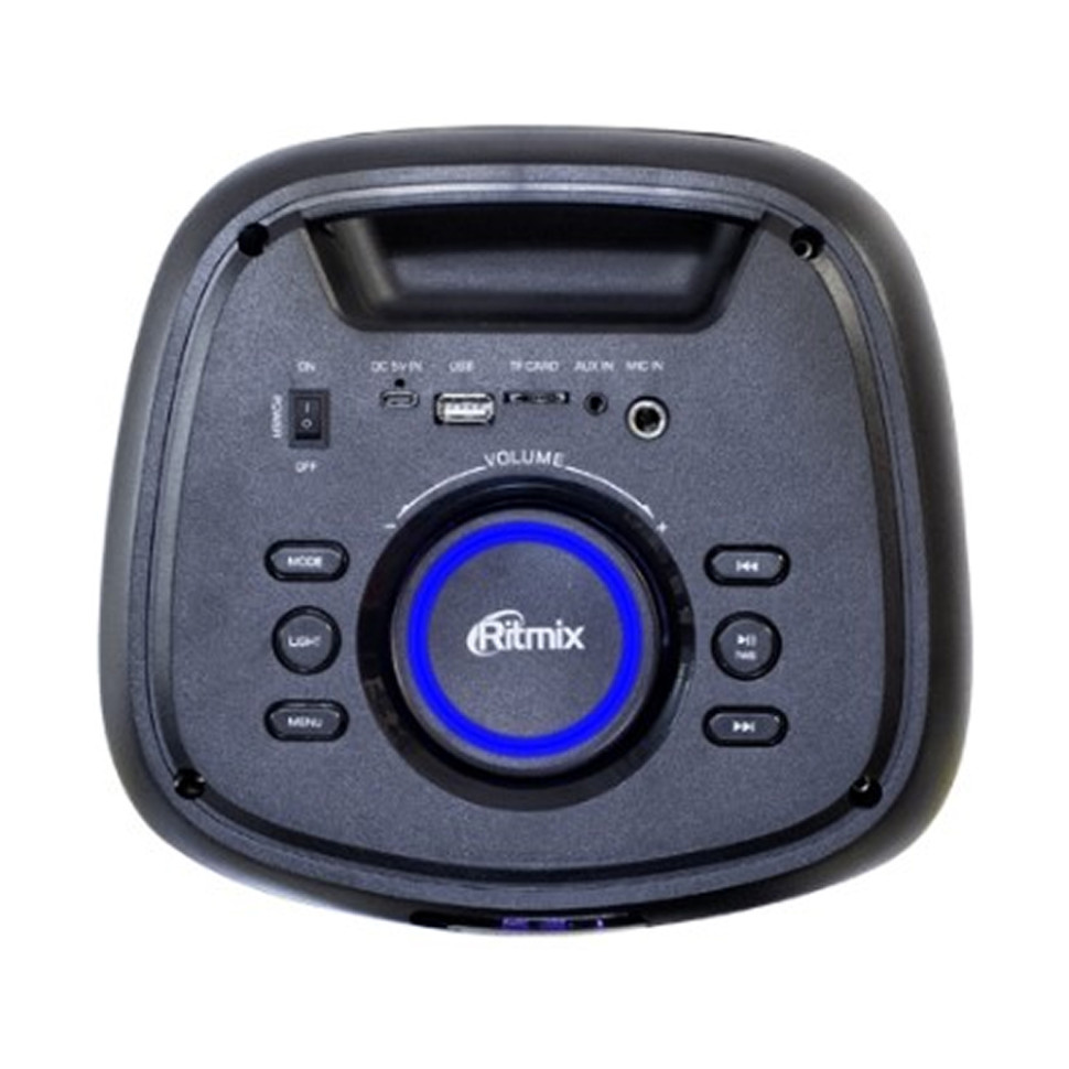 Портативная Bluetooth колонка Ritmix SP-875B Черн., USB Type‑A/microSD/jack 6,3мм, подсв., микрофон