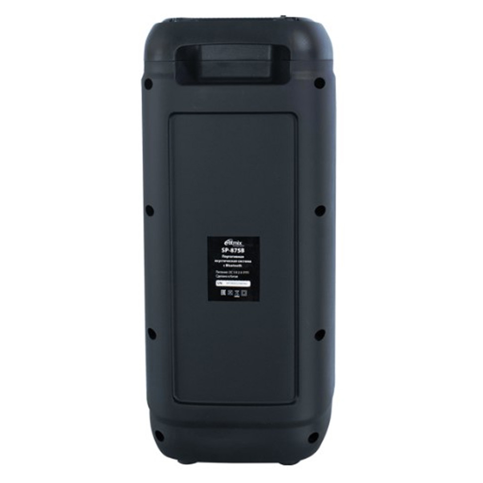 Портативная Bluetooth колонка Ritmix SP-875B Черн., USB Type‑A/microSD/jack 6,3мм, подсв., микрофон