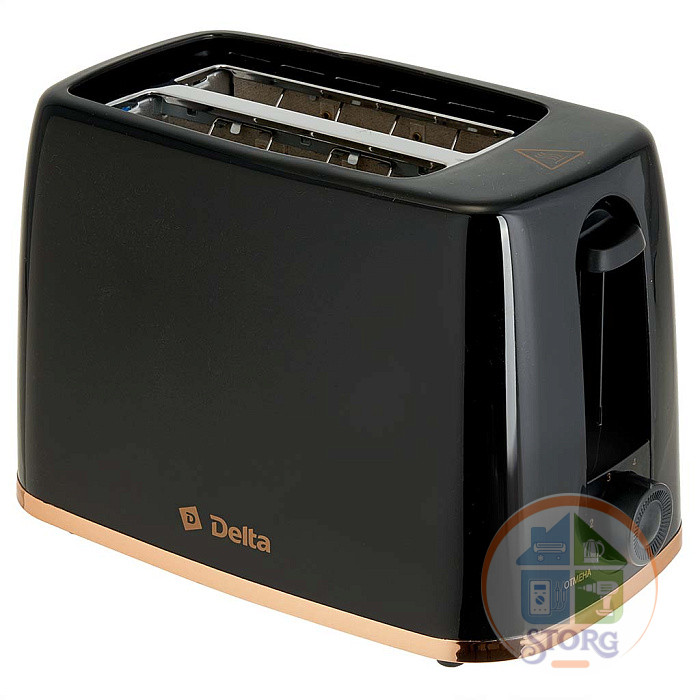 Тостер DELTA DL-6901 черный: 650 Вт.6- позиционный таймер (6)