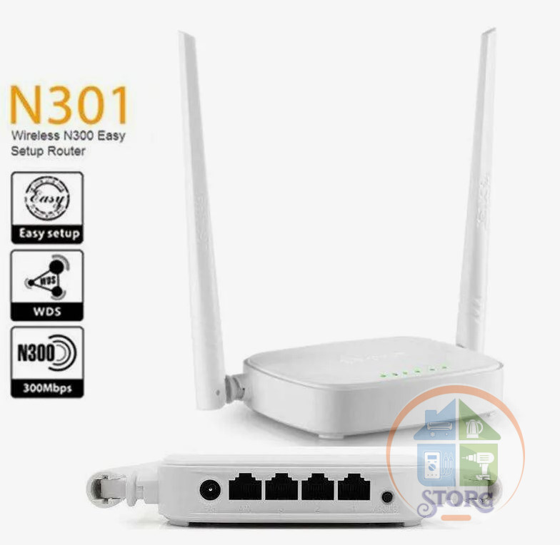 Wi-Fi Роутер TENDA N301 300 Мбит/с 802.11n