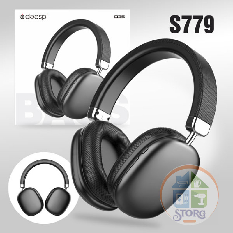 Полноразмерные беспроводные наушники DEESPI D35 black BASS