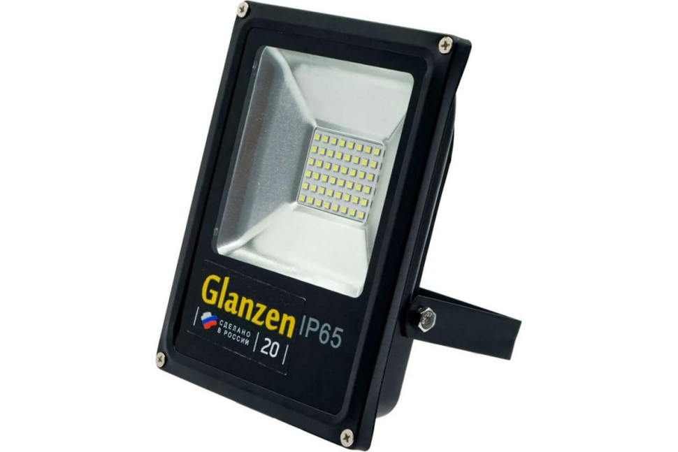 Прожектор светодиодный GLANZEN FAD-0002-20-12V, 20 Вт, 12-85 В, 6000-6500К, низковольтный