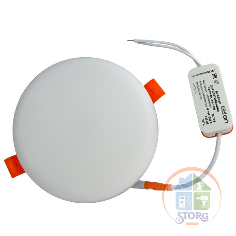 Светильник LIGHT PhenomenON LT-TP-DL-10-36W-6500K встр. круглый ф220 LED регул. с вын.драйв.