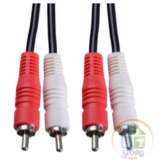 Кабель PERFEO R3003 2xRCA вилка - 2xRCA вилка, 2м.