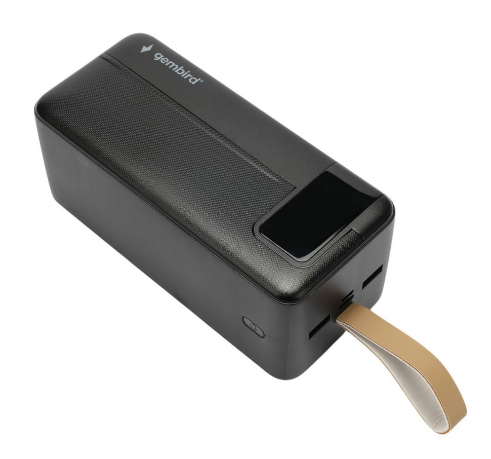 Внешний аккумулятор (Power Bank) Gembird GPB-50Q Черный, 50000мА·ч, QC/PD, дисплей Внешний аккумулятор (Power Bank) Gembird GPB-50Q Черный, 50000мА·ч, QC/PD, дисплей