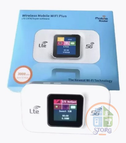 Портативный Wi-Fi Роутер HW-807 PRO 4G/ LTE CAT6, с SIM -картой Слот, 150 Мбит, 3650Mah (12час.)