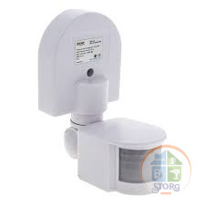 Датчик движения DUWI DD-01 настенный 180°, 800Вт, 10-420с, 5-12м, 3-2000Лк, IP44, белый, duwi