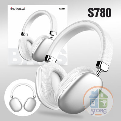 Полноразмерные беспроводные наушники DEESPI D35 silver BASS