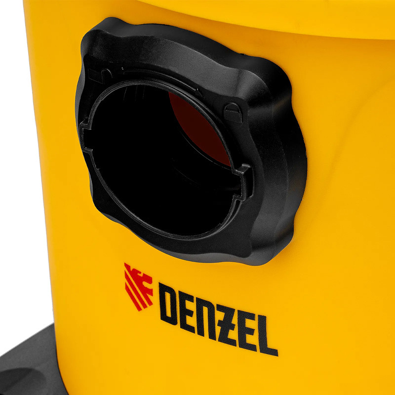 Пылесос строительный  Denzel RVC20, 1400 Вт, бак 20 л, шланг 3 м, розетка с автосинхр.