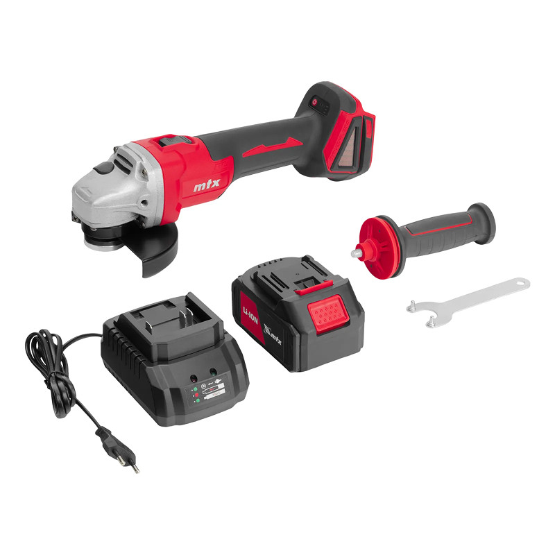 Машина угловая шлифовальная MTX аккумуляторная бесщеточная AGB-BL-20-125, Li-Ion, 20В