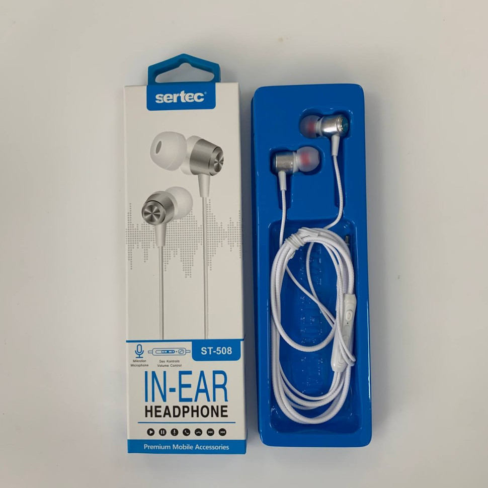 Вакуумные внутриканальные наушники SerteC ST-508 (white)