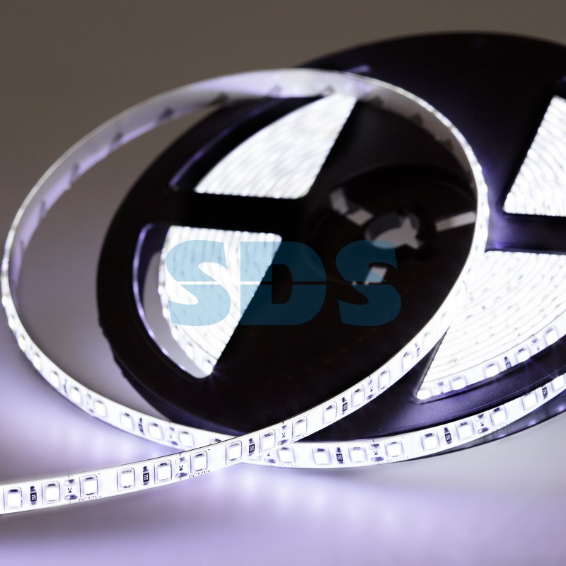 Светодиодная лента LED, силикон REXANT, 8мм,  IP65, SMD 3528, 120 LED/m, 12V, белая (Цена за 5м!)