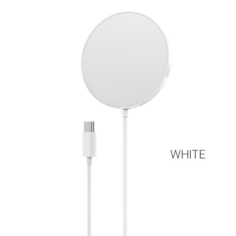 CЗУ Hoco CW28 Original series magnetic wireless fast charger (индукционное) (white)