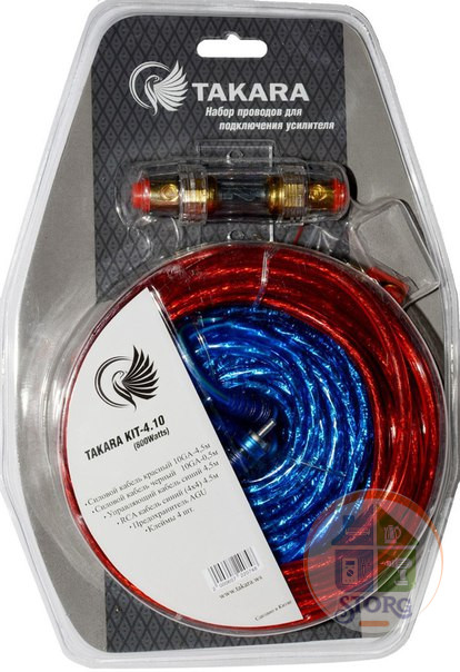 Набор проводов для усилителя TAKARA KIT-4.10