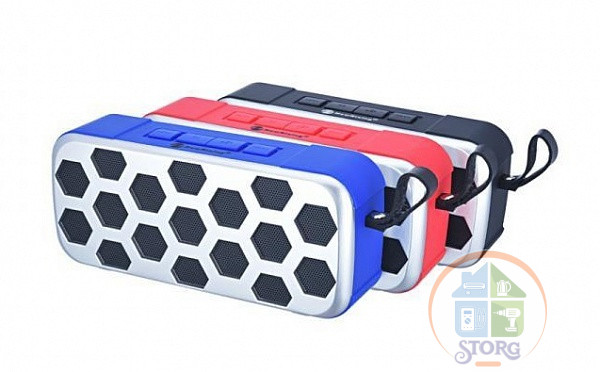 Портативная беспроводная Bluetooth Колонка New Rixing   NR3019 (USB, microSD/TF, FM, AUX IN, МР3)