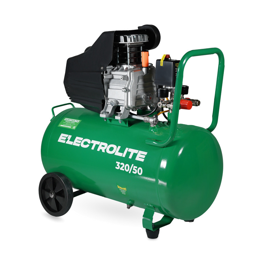Компрессор масляный коаксиальный ELECTROLITE 320/50 (50л, 2,2кВт, 320л/мин, 8бар, 220В, поршневой) Компрессор масляный коаксиальный ELECTROLITE 320/50 (50л, 2,2кВт, 320л/мин, 8бар, 220В, поршневой)