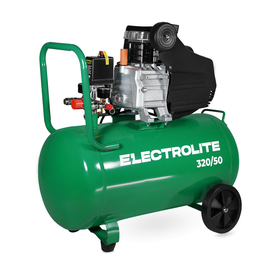 Компрессор масляный коаксиальный ELECTROLITE 320/50 (50л, 2,2кВт, 320л/мин, 8бар, 220В, поршневой) Компрессор масляный коаксиальный ELECTROLITE 320/50 (50л, 2,2кВт, 320л/мин, 8бар, 220В, поршневой)