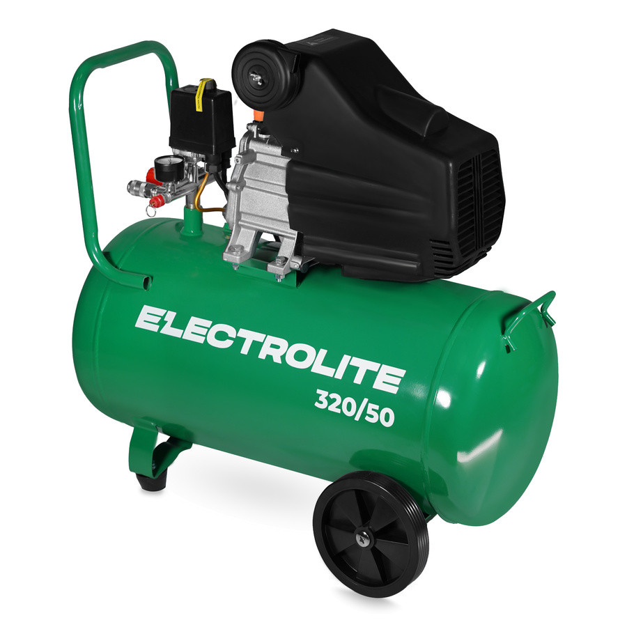 Компрессор масляный коаксиальный ELECTROLITE 320/50 (50л, 2,2кВт, 320л/мин, 8бар, 220В, поршневой) Компрессор масляный коаксиальный ELECTROLITE 320/50 (50л, 2,2кВт, 320л/мин, 8бар, 220В, поршневой)