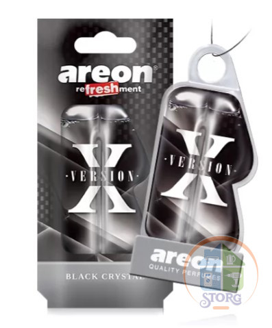 Ароматизаторы для автомобиля AREON "REFRESHMENT LIQUID X-Ver: Black Crystal