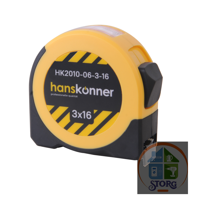 Рулетка Hanskonner HK2010-06-3-16, 3x16мм, с окном для считывания внутренних размеров