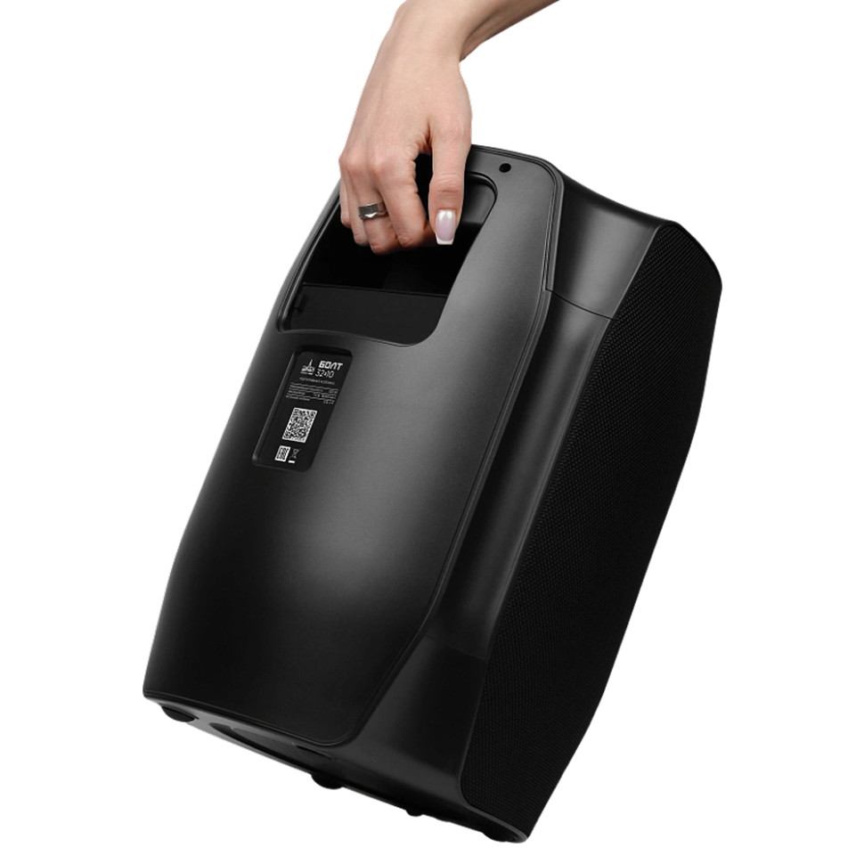 Портативная Bluetooth колонка Ural Болт 32х10 Черный, 320W, 2.0 BT/3.5Jack/USB-C, +микрофон, 8000mAh Портативная Bluetooth колонка Ural Болт 32х10 Черный, 320W, 2.0 BT/3.5Jack/USB-C, +микрофон, 8000mAh