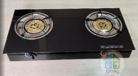 Плита газовая ПГ-2У (CGS-455) черный, каленное стекло, 2-конфорочный