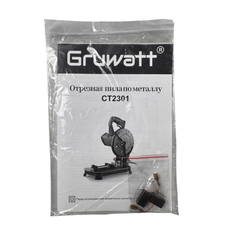 Пила отрезная по металлу GRUWATT СТ2301, 1600Вт, диск 180мм, 7700об/мин