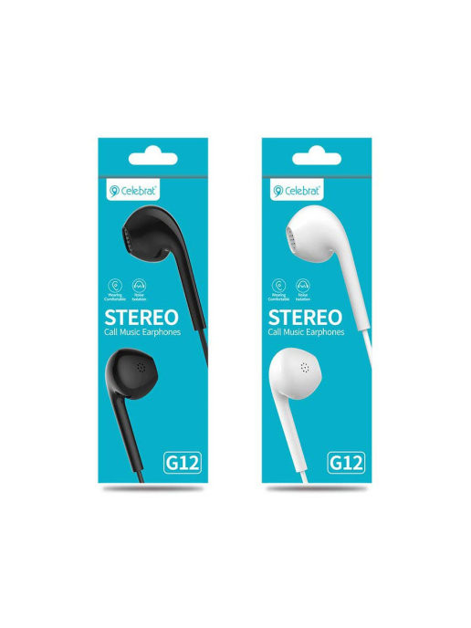Проводные наушники Celebrat G12 (White)