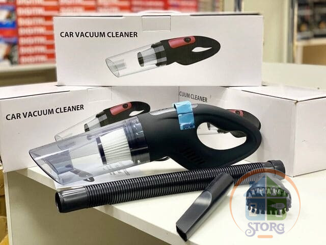 Автомобильный беспроводной пылесос CAR VACUUM CLEANER 8068  Мощный , 3 насадки, Black