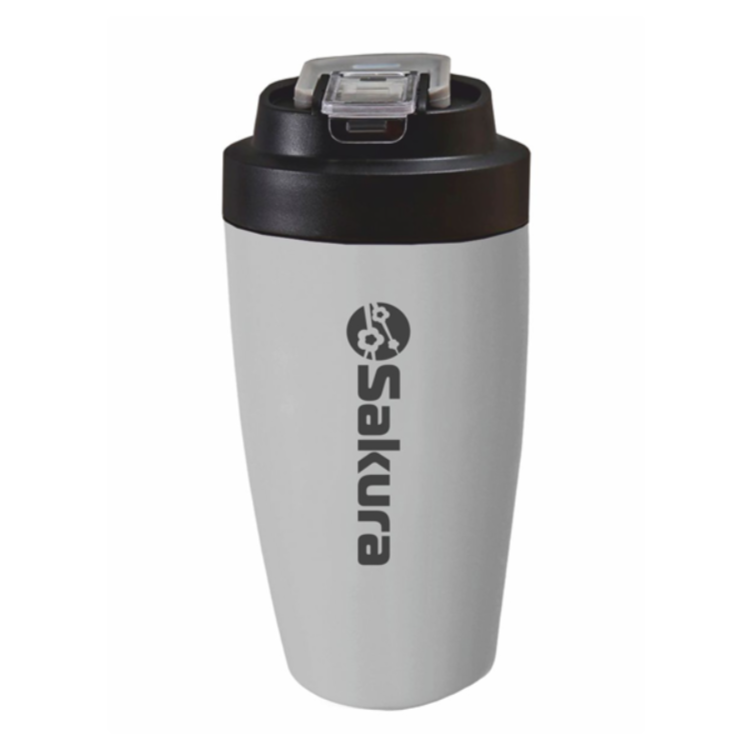 Термокружка SAKURA TM-05-500G, (0,5) с трубочкой Графит