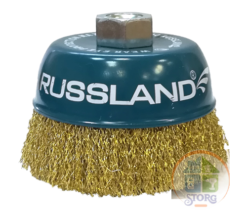 Щетка-Чашка для металла Russland, простые д.125