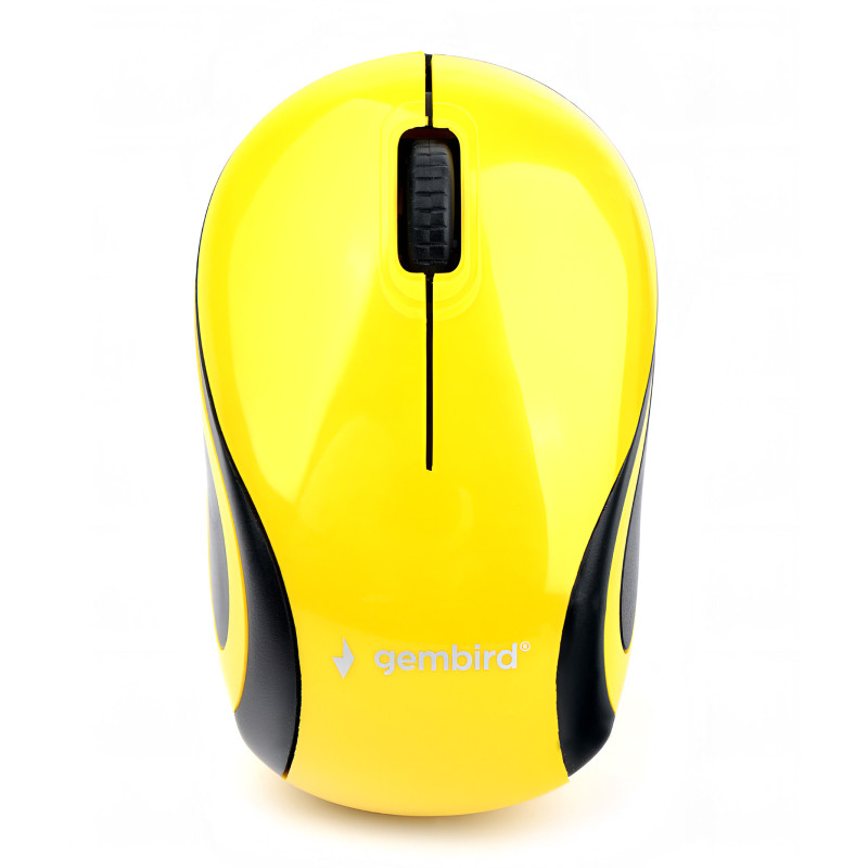 Мышь беспроводная Gembird MUSW-615 желтый, 1200 dpi, радиоканал, USB, кнопки - 3