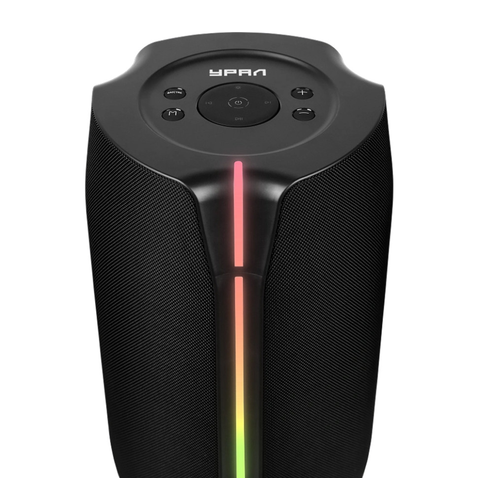 Портативная Bluetooth колонка Ural Болт 45х20 (Черный, 450W, 2.0BT/3.5Jack/USB-C, микрофон, 8000mAh)