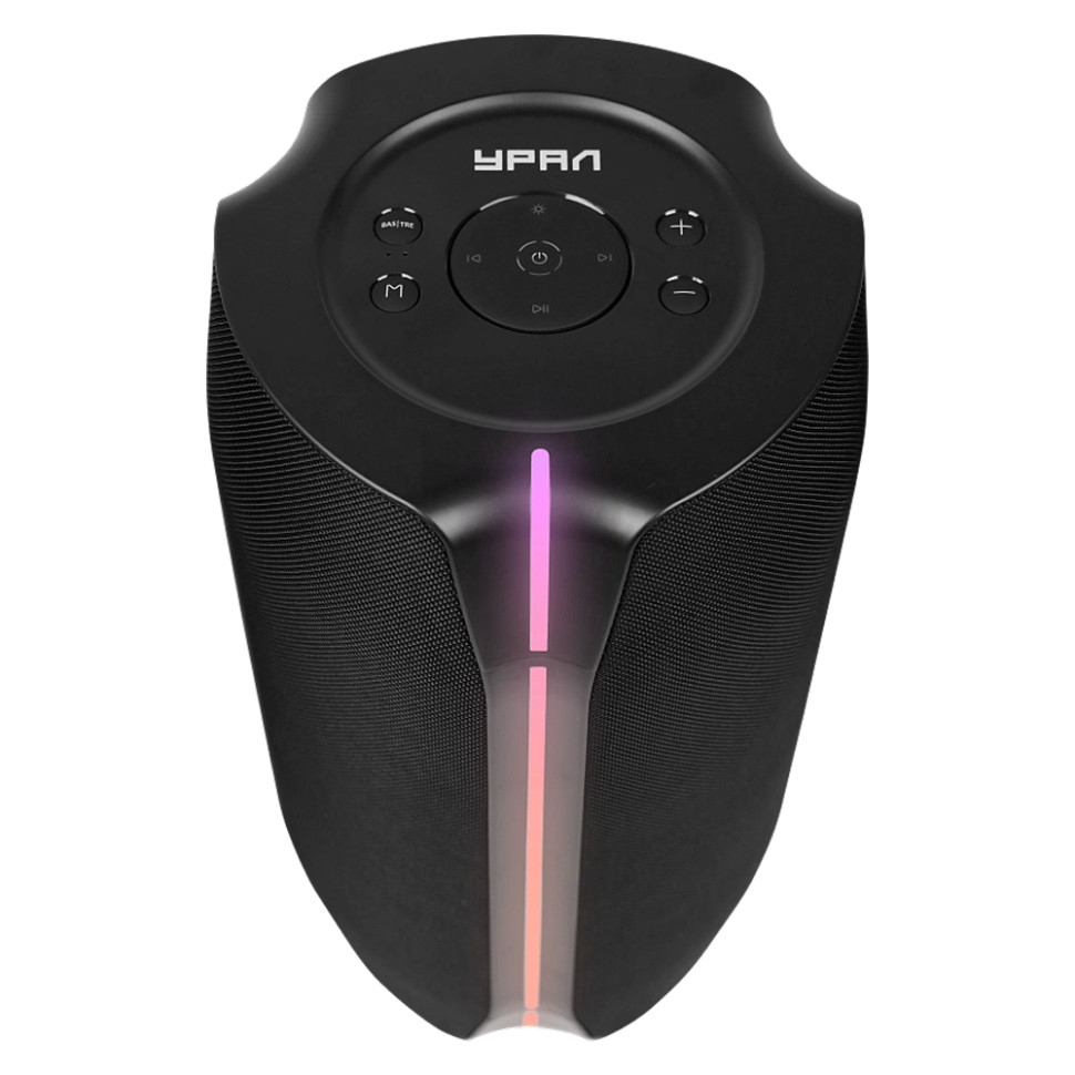Портативная Bluetooth колонка Ural Болт 45х20 (Черный, 450W, 2.0BT/3.5Jack/USB-C, микрофон, 8000mAh)