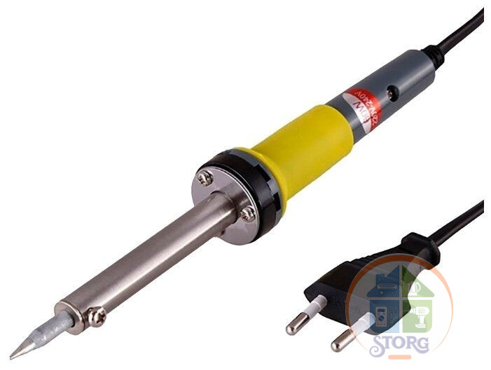 Паяльник с керамическим нагревателем, долговечное жало 220V/60Вт