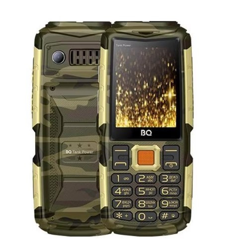 Мобильный телефон BQ 2430 Tank Power Camouflage+Gold Мобильный телефон BQ 2430 Tank Power Camouflage+Gold