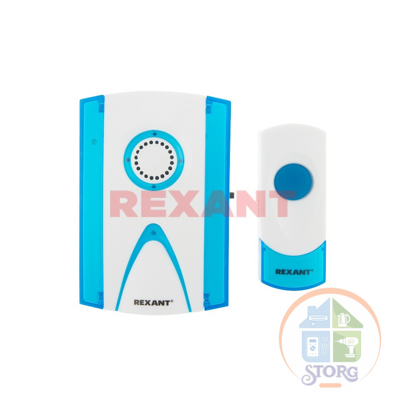 Беспроводной дверной звонок REXANT RX-3 (бат+бат) 73-0030