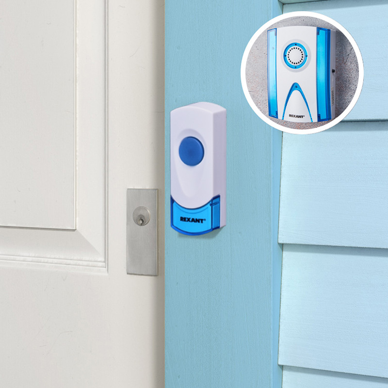 Беспроводной дверной звонок REXANT RX-3 (бат+бат) 73-0030
