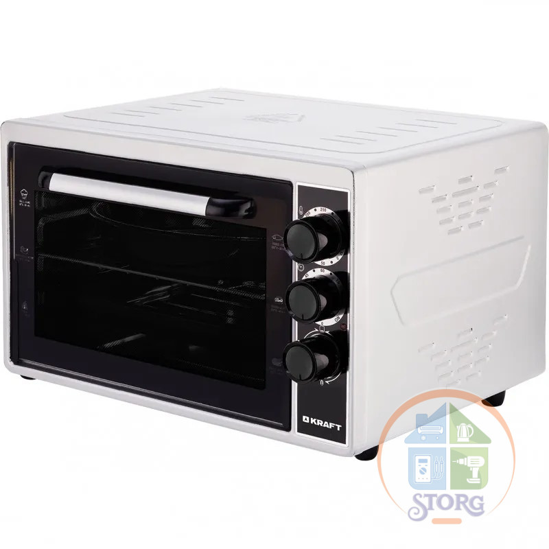 Духовой шкаф KRAFT KF-MO 3200 W объем 32 л,противень для выпекания, металлическая решетка