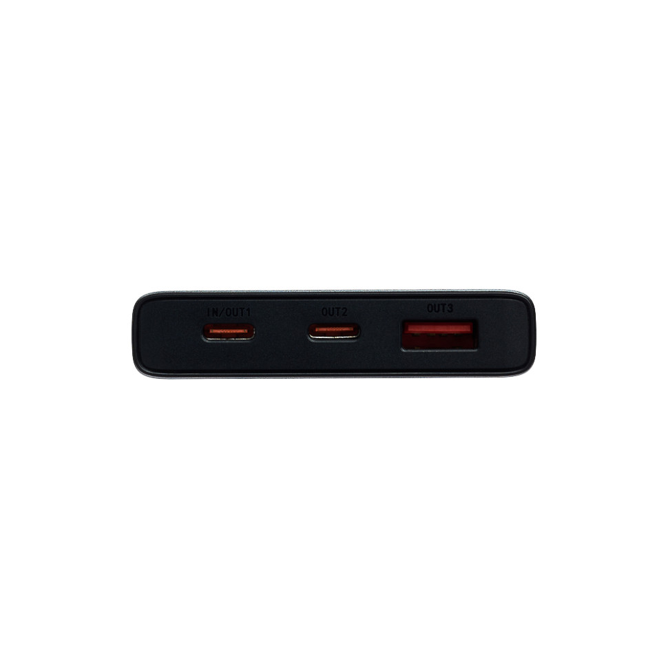 Внешний аккумулятор (Power Bank) BY Voyager, 10000 мАч, 1xUSB-A, 2xUSB-C, 20W, 3A, металл, серый