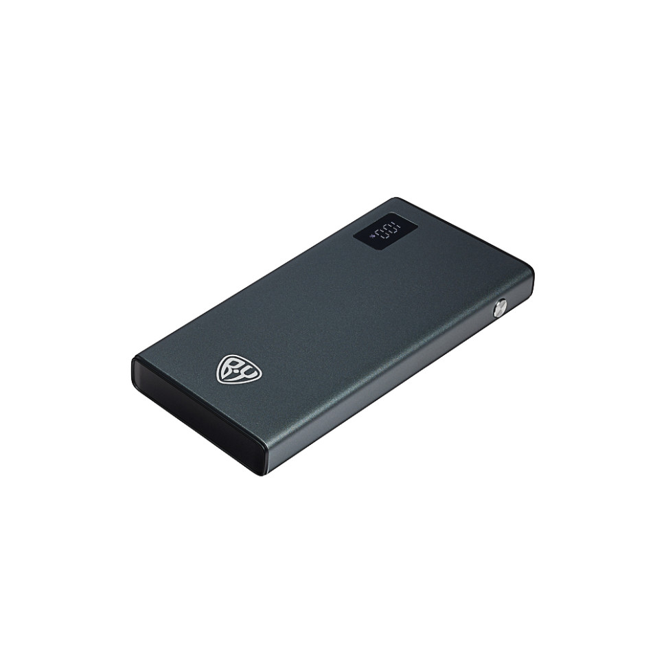 Внешний аккумулятор (Power Bank) BY Voyager, 10000 мАч, 1xUSB-A, 2xUSB-C, 20W, 3A, металл, серый