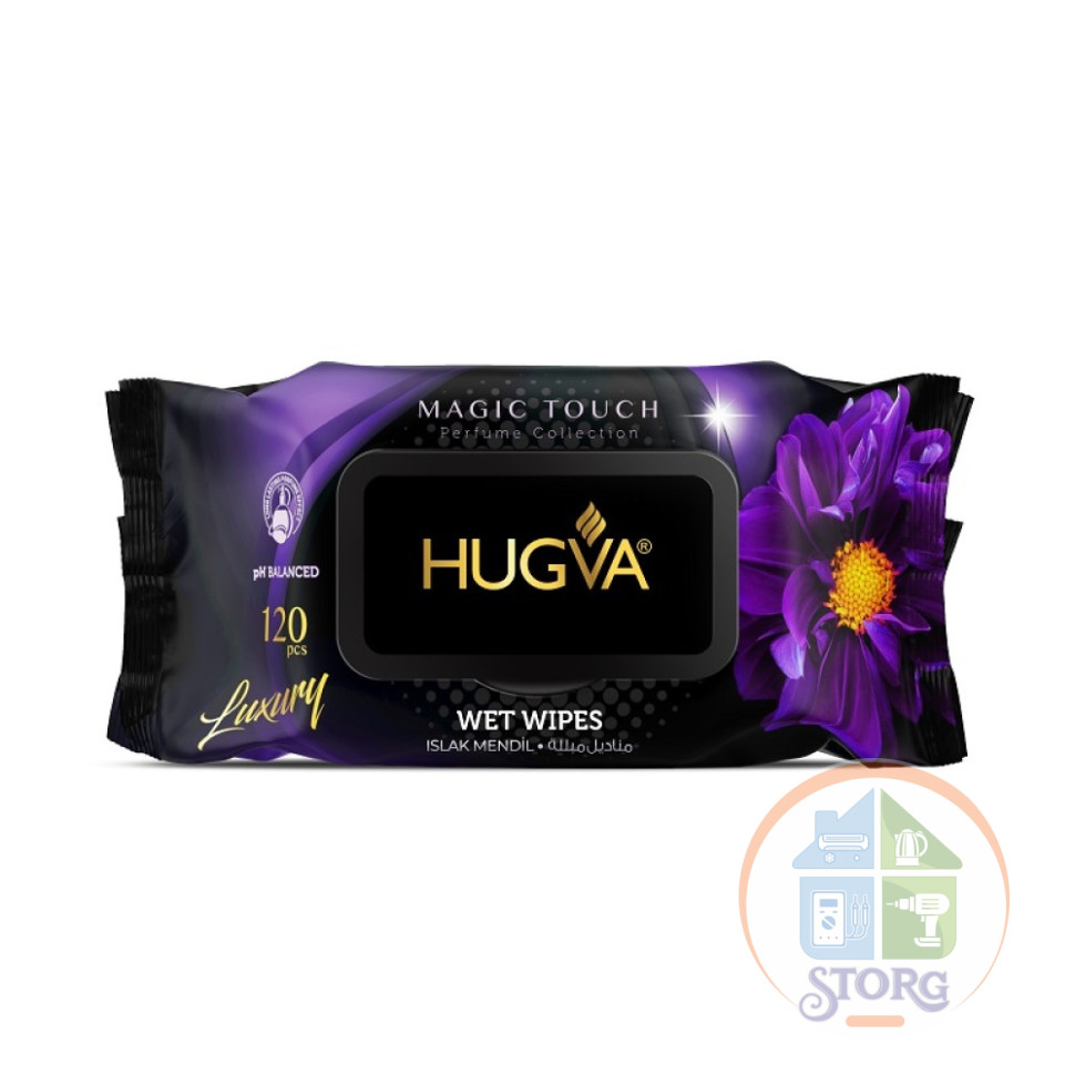 Влажные салфетки HUGVA MIDNIGHT, 120 шт (12шт)