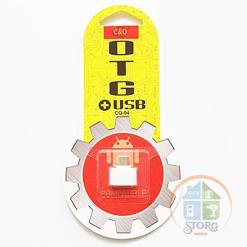 Адаптер OTG T04 V8 Micro на USB (в блистере)