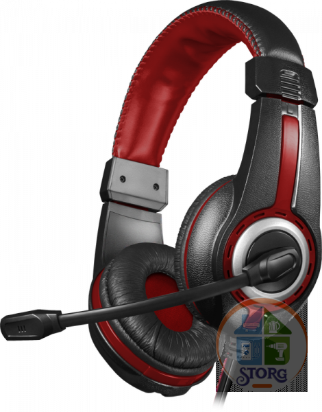 Игровые наушники с микрофоном DEFENDER Warhead G-185 черно\красный