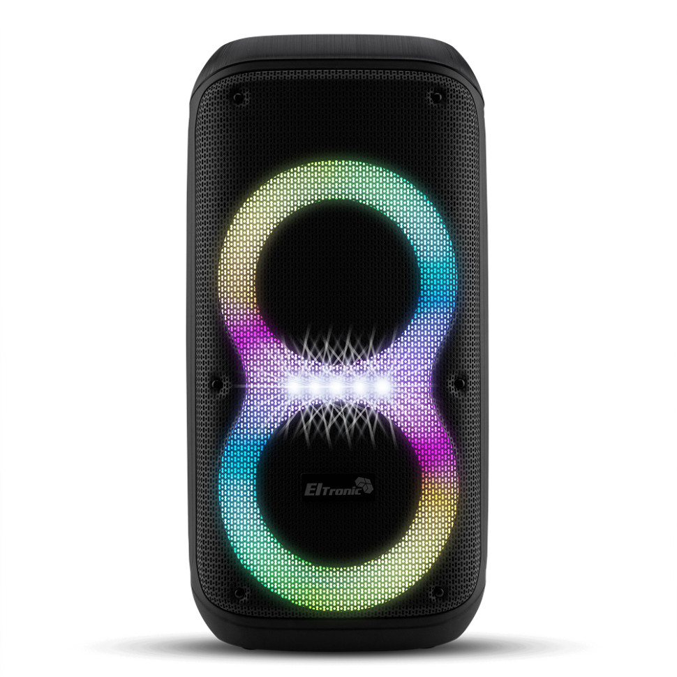 Портативная Bluetooth колонка 06" ELTRONIC (20-92 DANCE BOX 600) динамик 2шт/6.5", +2 микрофона, TWS