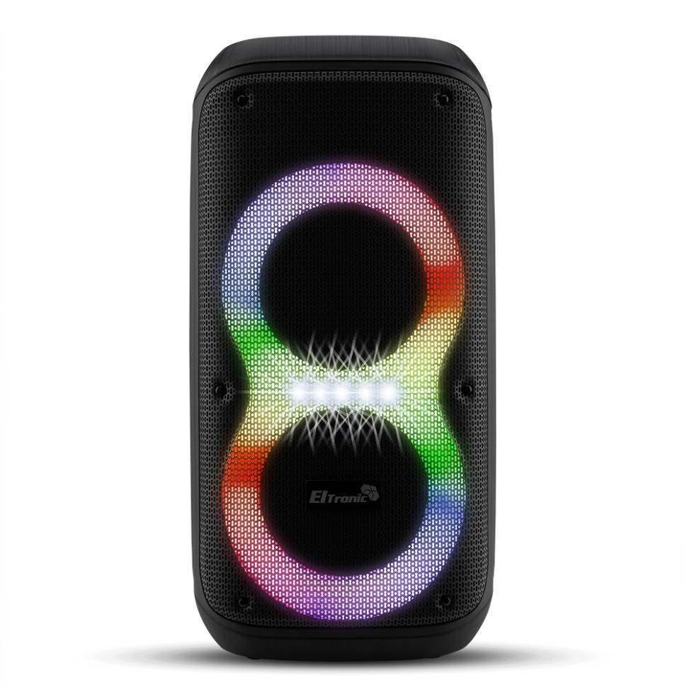 Портативная Bluetooth колонка 06" ELTRONIC (20-92 DANCE BOX 600) динамик 2шт/6.5", +2 микрофона, TWS