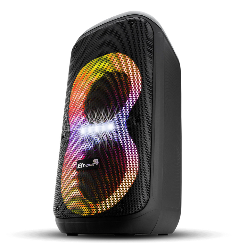 Портативная Bluetooth колонка 06" ELTRONIC (20-92 DANCE BOX 600) динамик 2шт/6.5", +2 микрофона, TWS